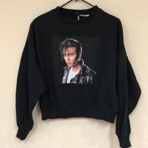 H&M Divided Johhny Dep Cry baby pullover sweatshirt oversized small